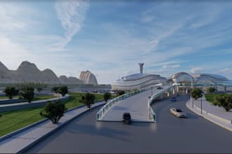 design 3d large airport, msfs airport concept, airport layout, airport outdoor