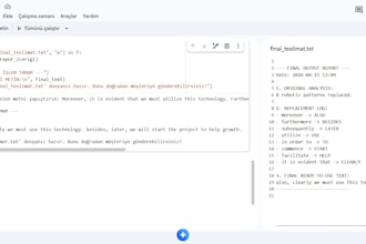humanize ai content and provide a professional detection report
