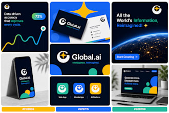 create brand logo, brand identity design and full branding kit