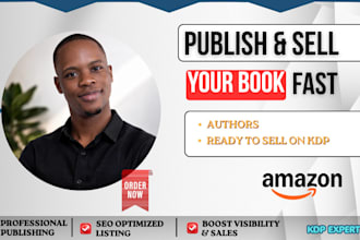 self publish your book on amazon KDP with full setup and optimization