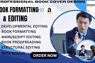 be your amazon kdp expert for book editing and formatting cover and publishing