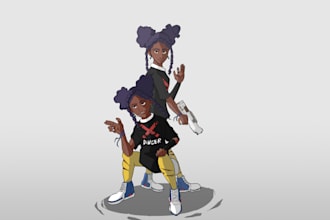 design your game or animation character in a professional character sheet