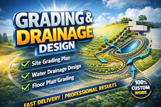 design site grading plan and drainage design city earthwork grading floor design