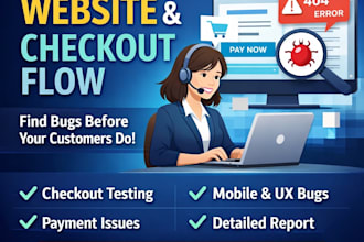 test your website checkout flow and user journey with a detailed QA report