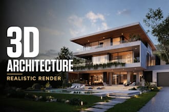 create professional 3d architectural building models and renders