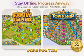 grind family island, township daily for fast consistent progress