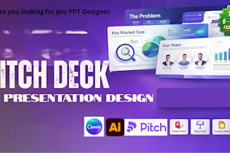 design investor pitch deck design, startup deck, fundraising presentation