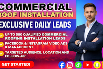 700 exclusive commercial roofing leads, roofing installation leads, google ads