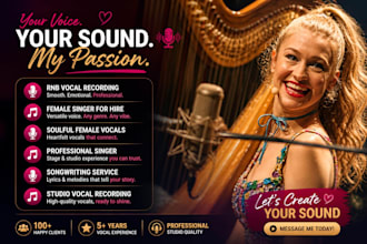 be your female pop singer, edm singer songwriter and vocalist female edm singer