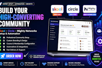 build skool community setup skool online course community management circle so