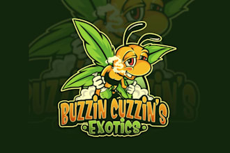 design hemp cannabis marijuana exotics logo