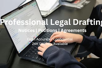 draft legal petitions and opinion