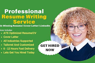 make impressive professional resume design and cv design