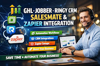 setup ghl automation jobber ringy crm salesmate workflow zapier integration