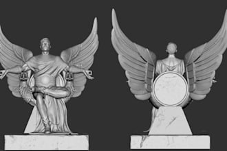 sculpt3d realistic action figure,printable statue model,medieval warrior,toy stl