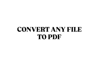 convert any file to PDF