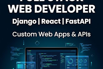 be your full stack developer for custom web app and API development