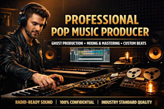 write professional lyrics and be your pop ghost producer