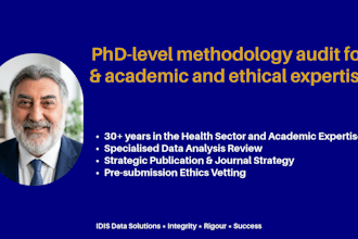 provide a phd level methodology review and journal submission support