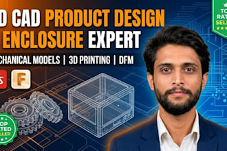 do 3d cad product design and enclosure design for 3d printing