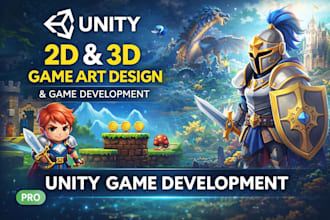 unity 2d,unity 3d game art design, unity game development