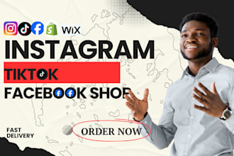 setup titok shop facebook shopify dropshipping store instagram shop optimization