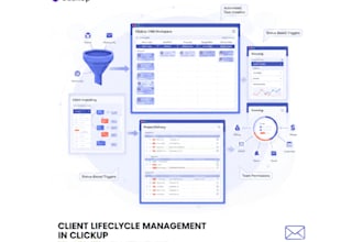 set up clickup CRM and project workflows