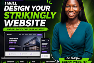 design strikingly website, wix website, jimdo, wordpress, landing page