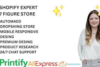 design shopify dropshipping store