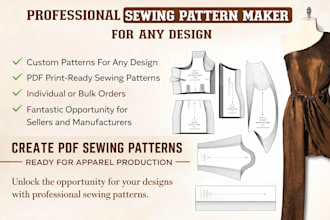 create and grade sewing patterns for clothing with pattern editing