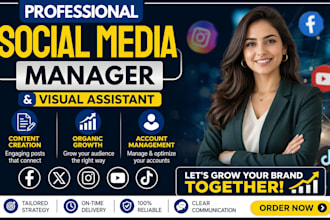 be your social media manager, visual assistant and content creator