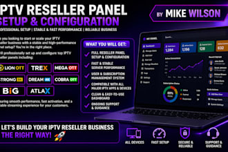 setup reseller panel lionott,trex,megaott,strong8k,dream4k,cobraott,big,atlax