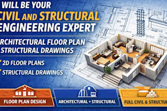 civil and structural engineering architectural floor plan and structural drawing