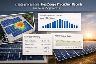 create professional helioscope production reports for solar pv projects