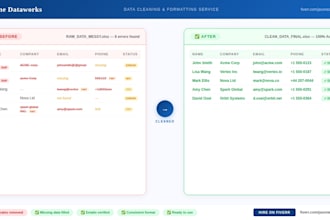 clean and format excel and google sheets data