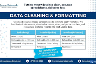 clean and format messy excel spreadsheets