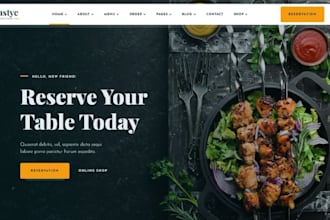 design food catering website, food catering website, wix online ordering website
