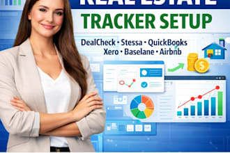 setup airbnb rental tracker dealcheck stessa quickbook xero or baselane