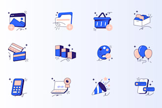 design premium custom vector icon set for web and app