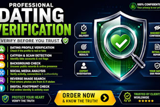 perform osint online investigation for dating safety and fake profiles