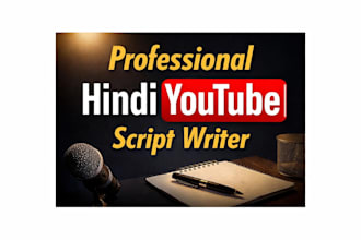 write hindi youtube scripts