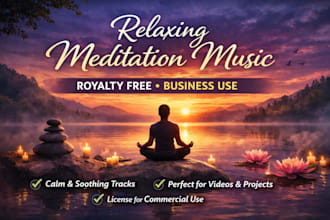 100 relaxing meditation music royalty free business use