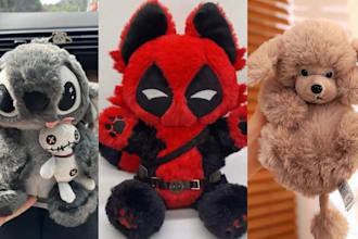 design custom plush toy cute plushies stuffed character crochet animal oc plush