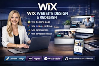 do wix booking page, wix google ranking, seo optimization, wix template design