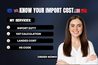 calculate import duty, vat and total shipping cost usa uk eu canada