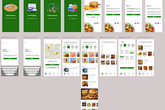 design modern mobile app UI UX in figma