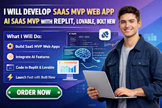 develop saas mvp web app ai saas mvp app using replit, lovable, bolt new