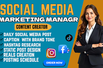 be your social media manager instagram marketing content creator publicity audit