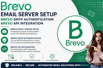 setup brevo email server SMTP authentication API integration and fix email issue