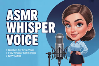 record asmr nsfw stephen fry flirty female whisper voice